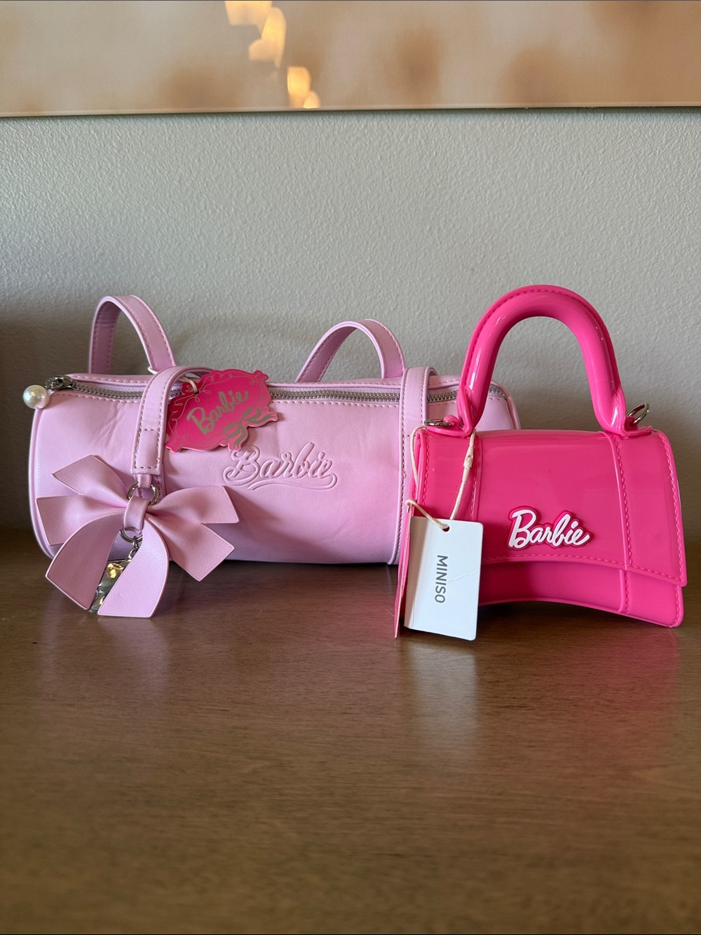 NWT Barbie x Miniso Pink Bag Set - Limited Edition